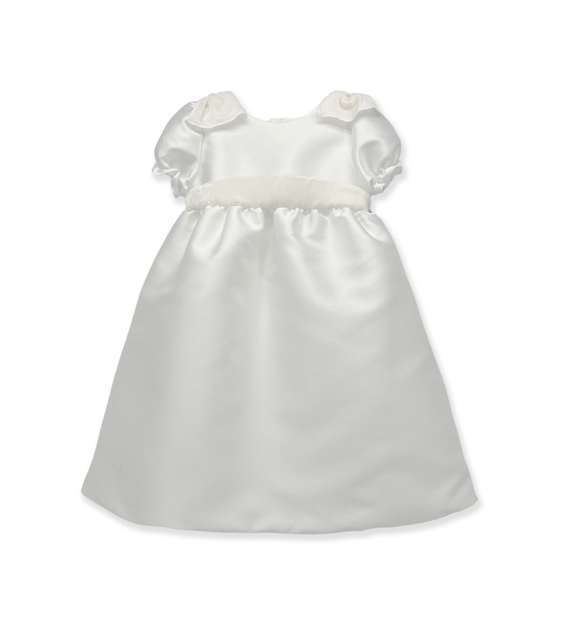 WHITE DRESS WITH BOWS