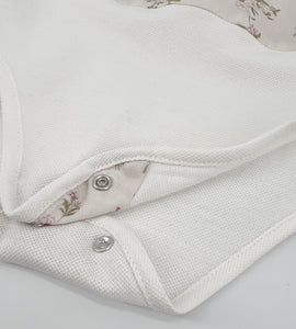 COMPLETO A FIORI CON COULOTTE ROSA