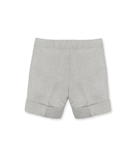 TAUPE LINEN SHORTS