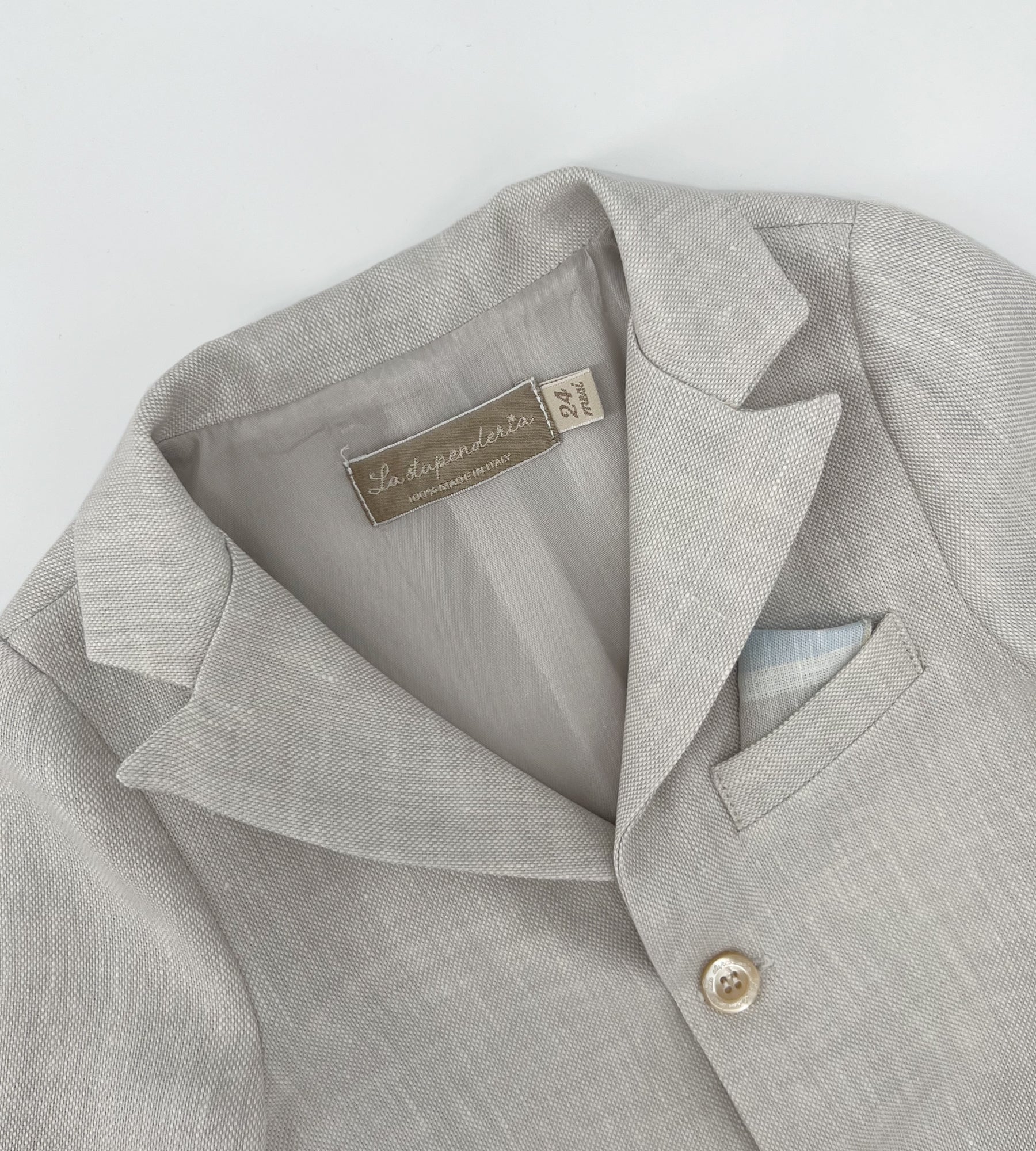 BEIGE LINEN JACKET