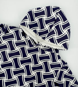 NAVY RAZOR BLADE HOODIE