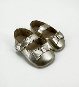 PLATINUM BALLET FLAT WITH BOW