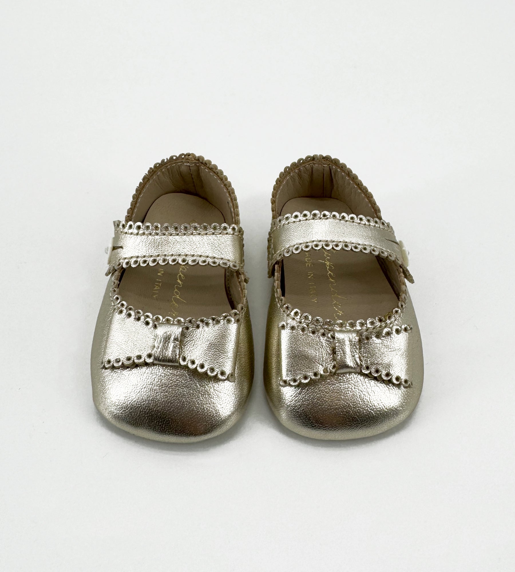 PLATINUM BALLET FLAT WITH BOW