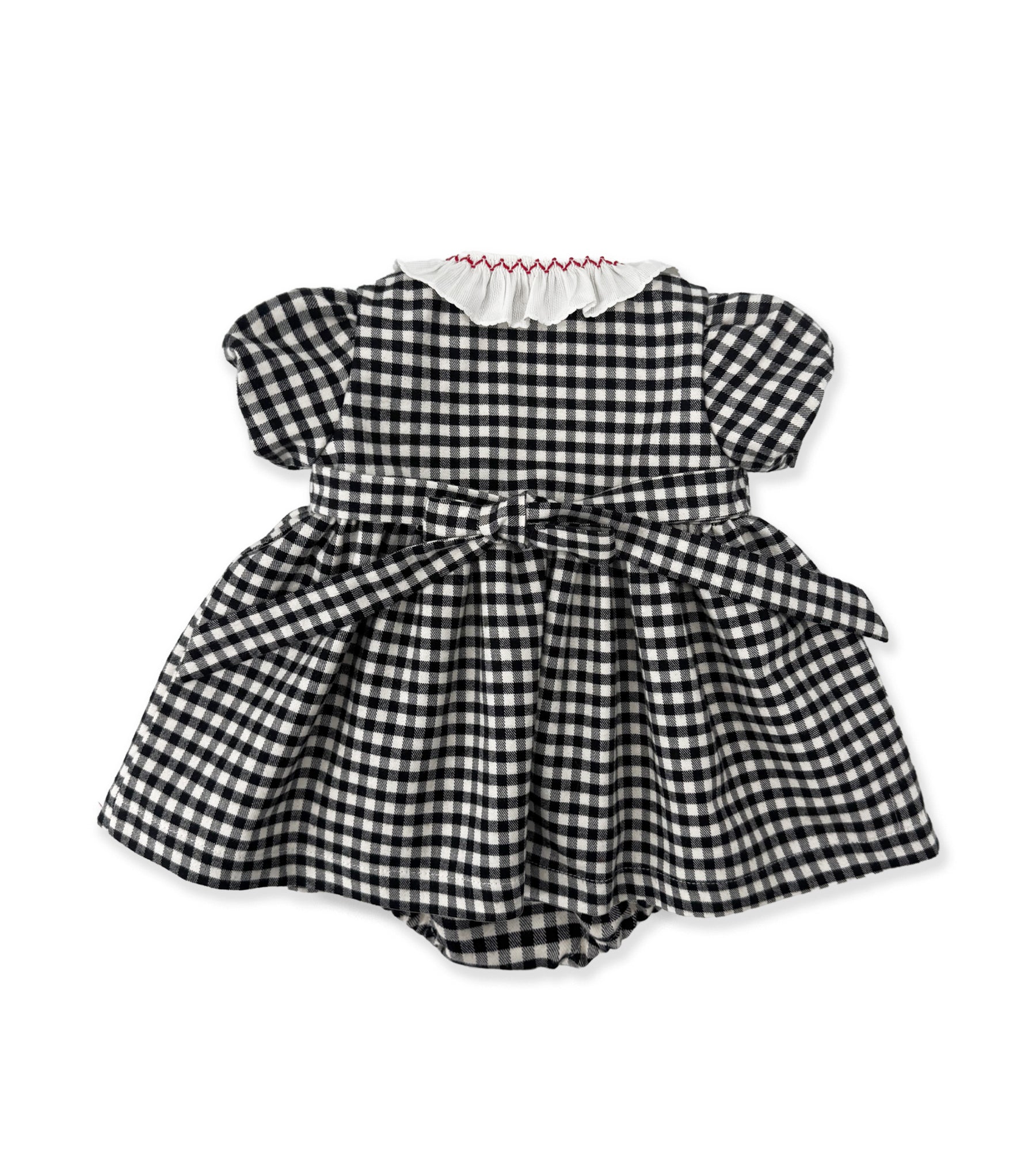 BLACK VICHY DRESS