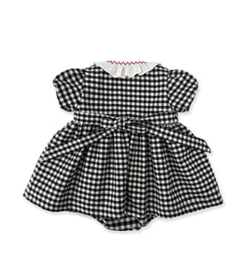BLACK VICHY DRESS