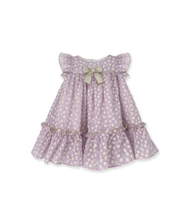 LILAC DRESS WITH EMBROIDERYIES