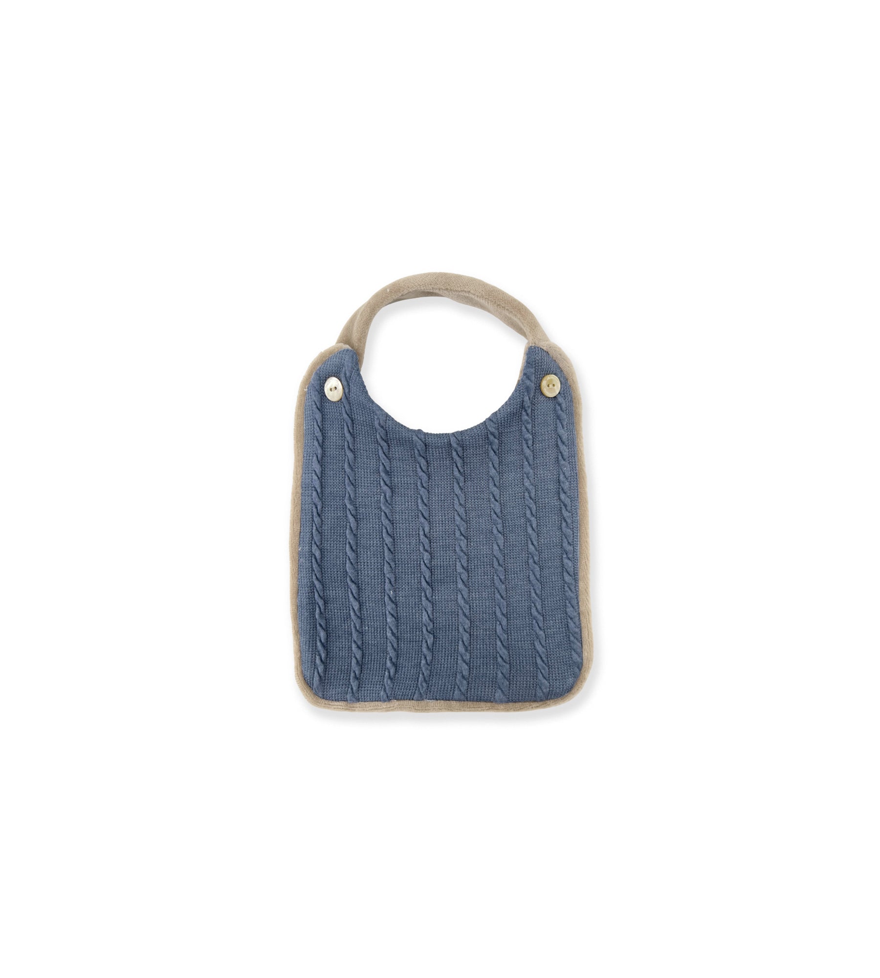 BLUE BIB WITH BRAIDS