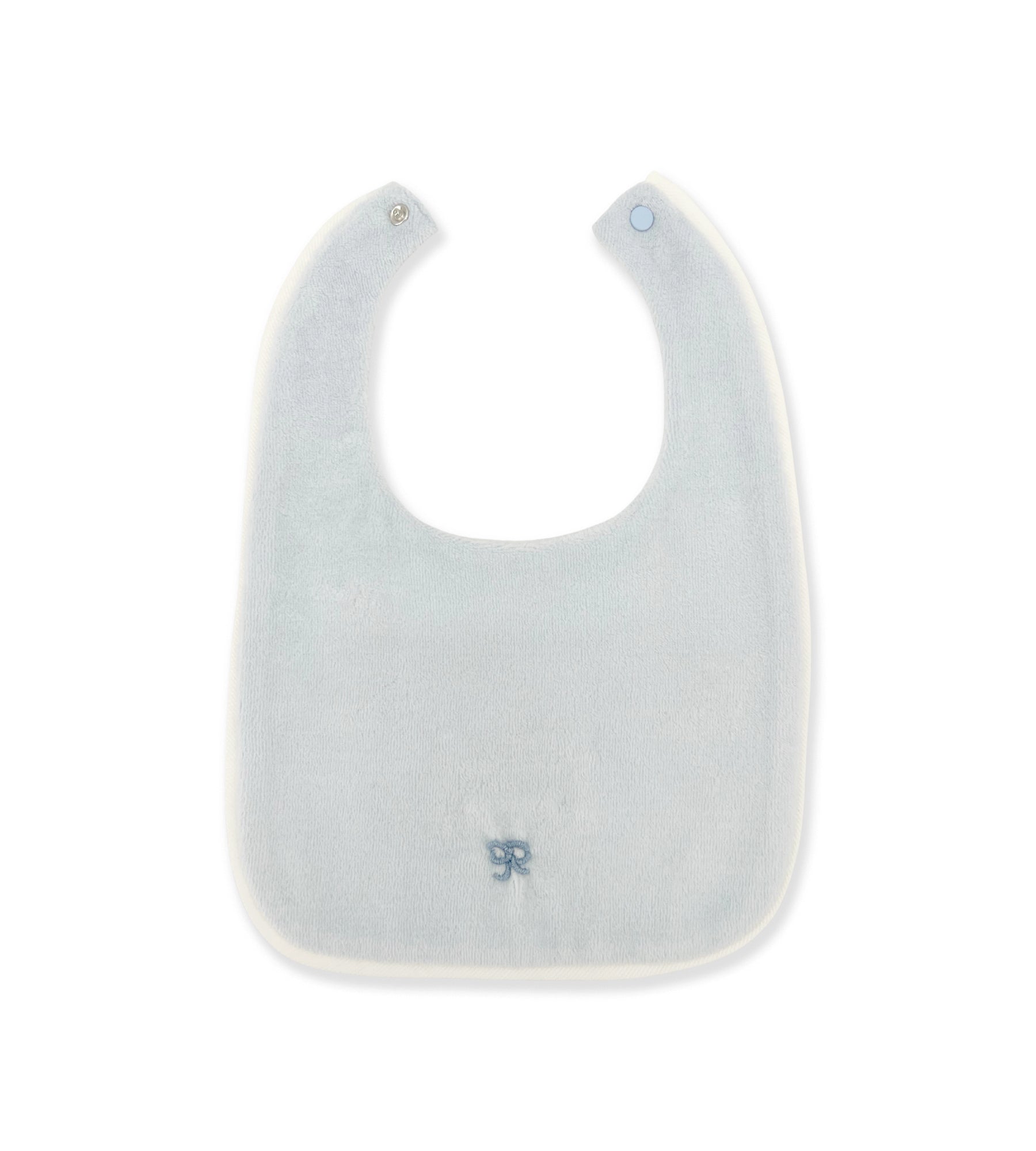 LIGHT BLUE BIB WITH EMBROIDERY