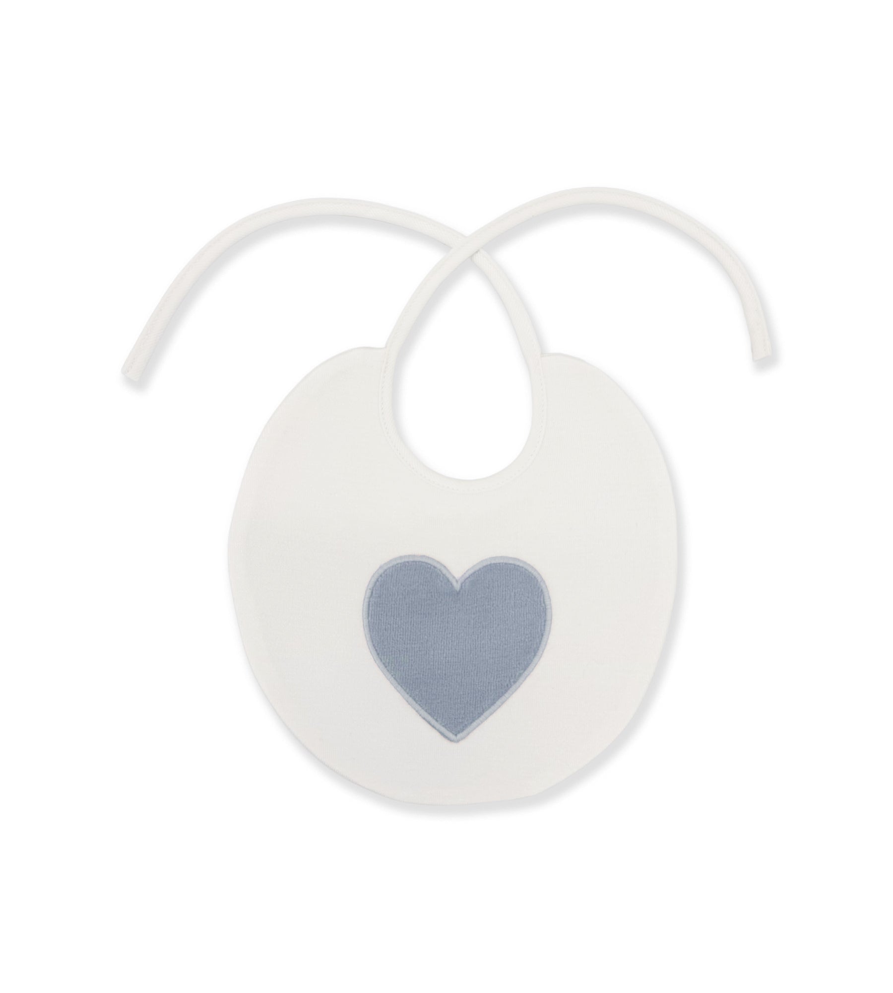 BLUE HEART BIB