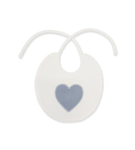 BLUE HEART BIB