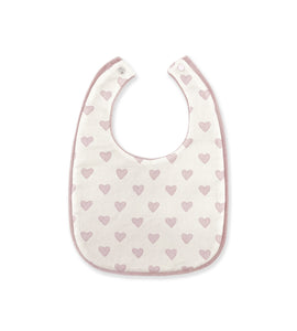 PINK HEART BIB