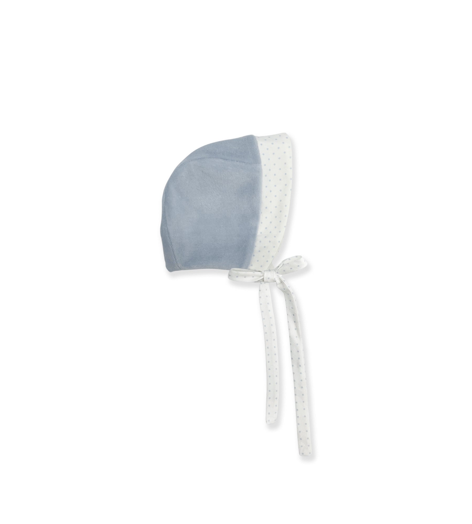BLUE BONNET WITH RIBBONS