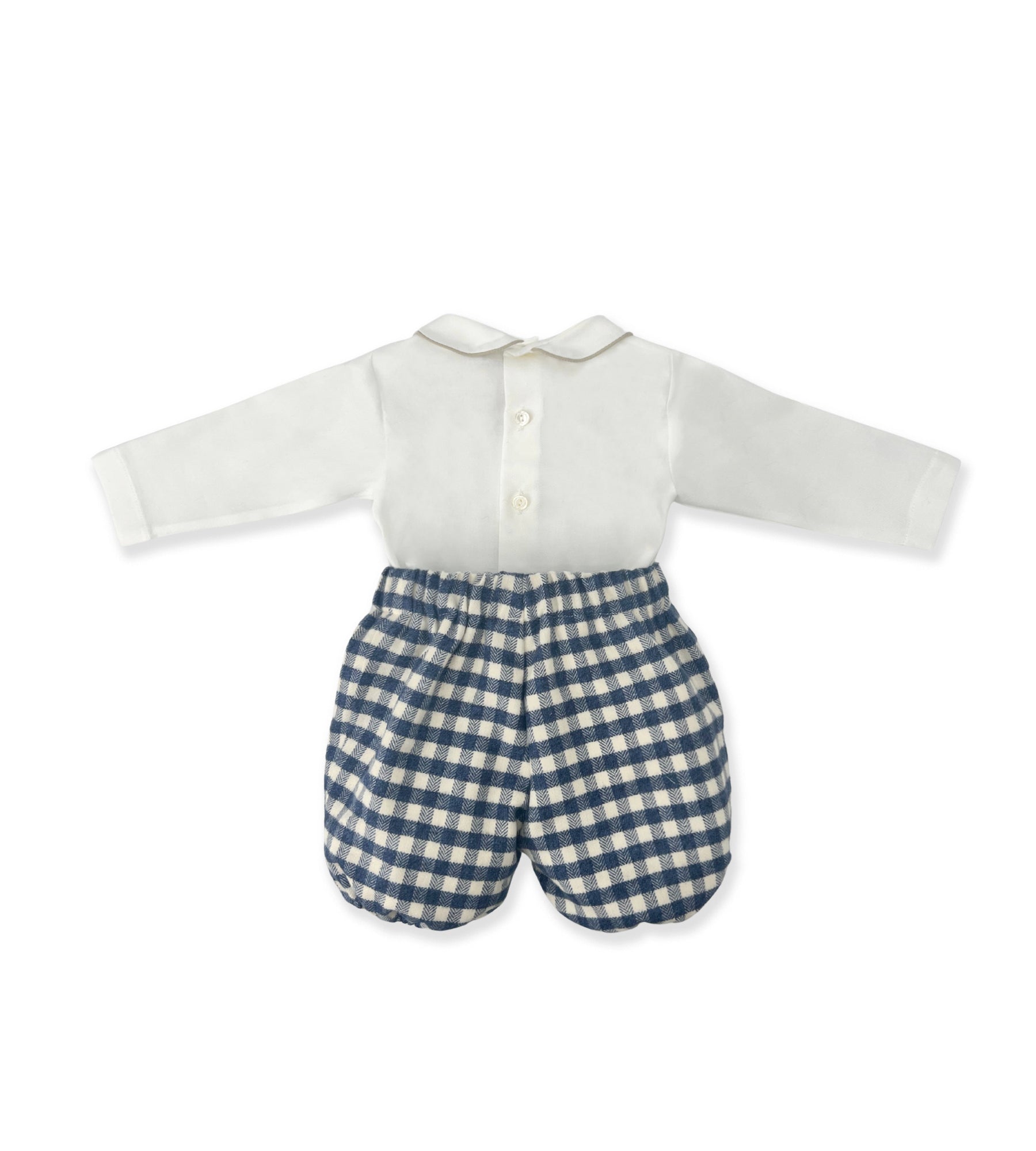 NAVY VICHY SET