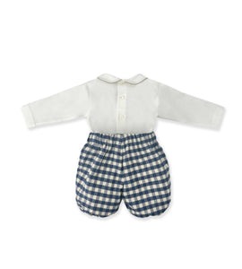 NAVY VICHY SET