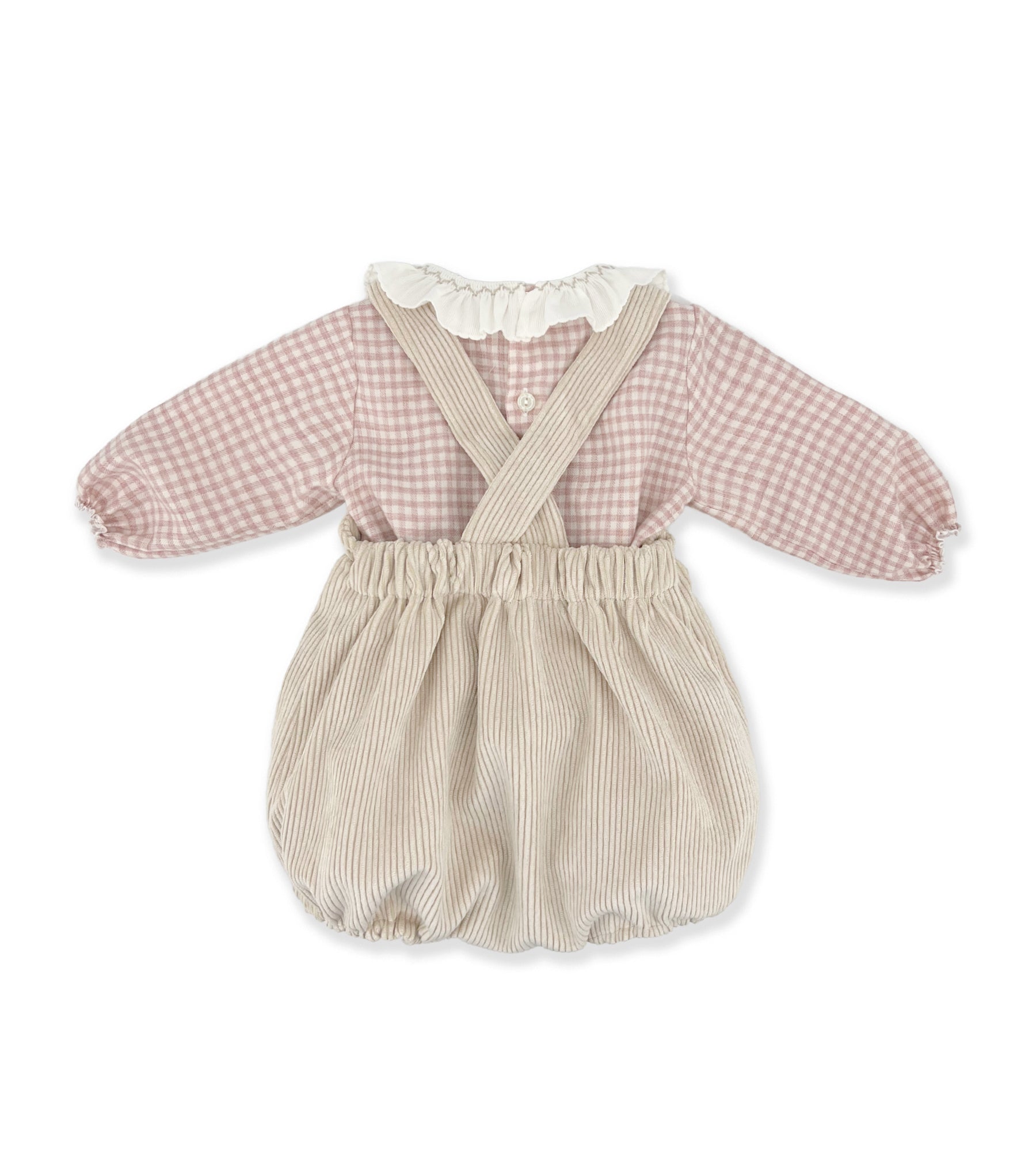 PINK SET WITH OVERALLS