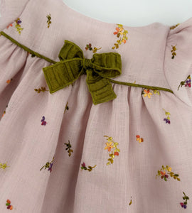 EMBROIDERED PINK SET