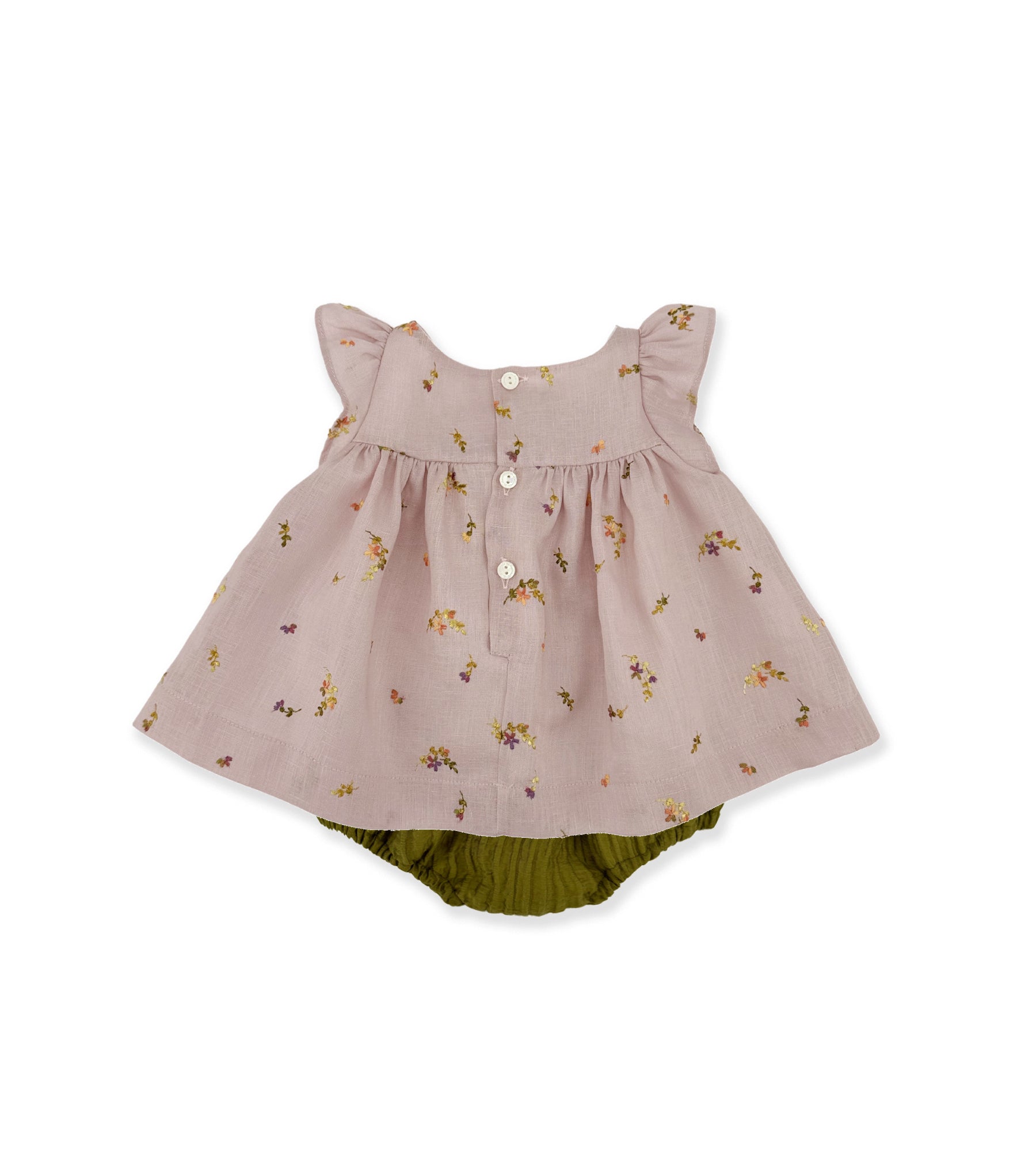 EMBROIDERED PINK SET
