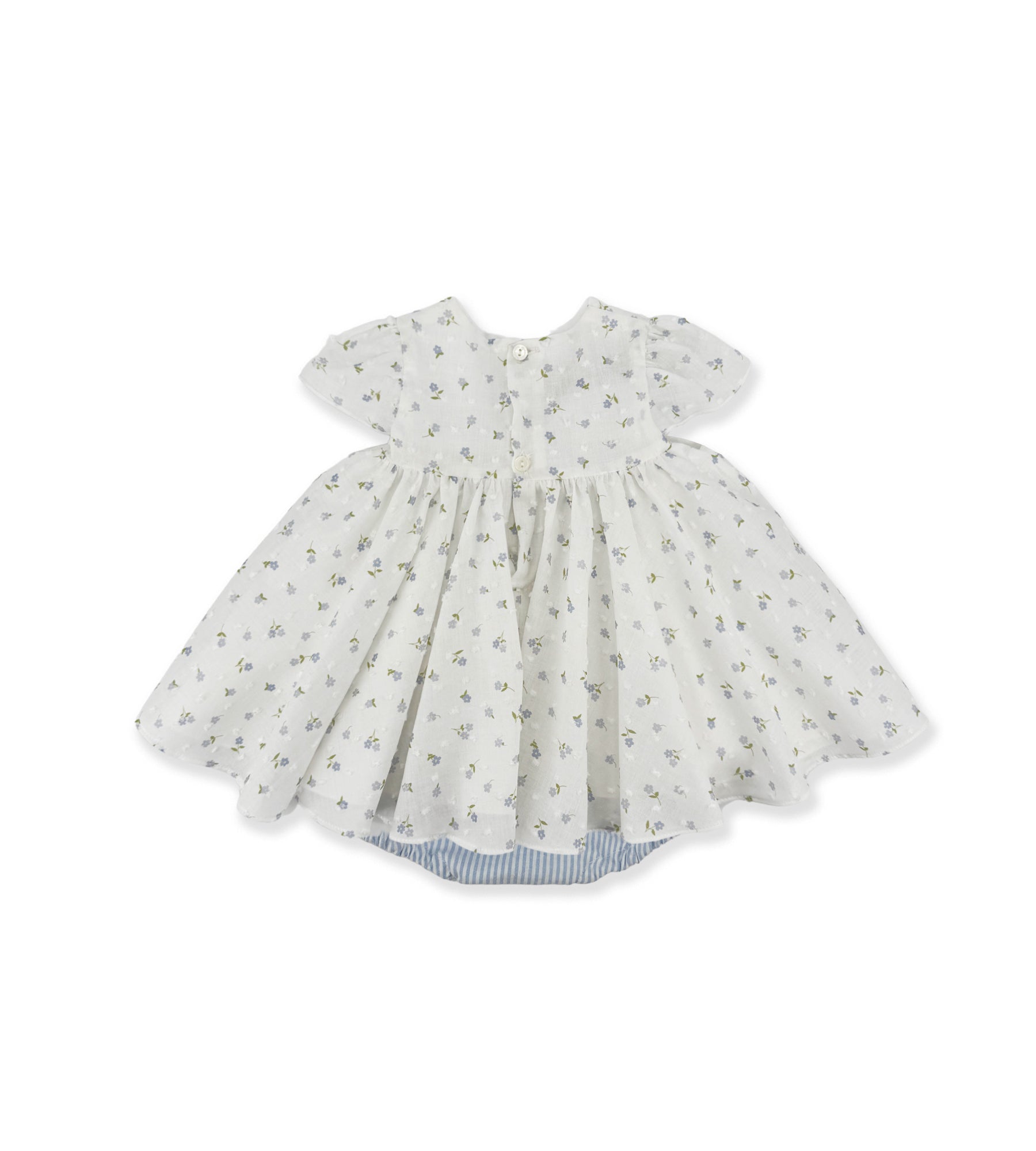 WHITE SET WITH BLUE FLOWERS