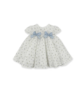 WHITE SET WITH BLUE FLOWERS