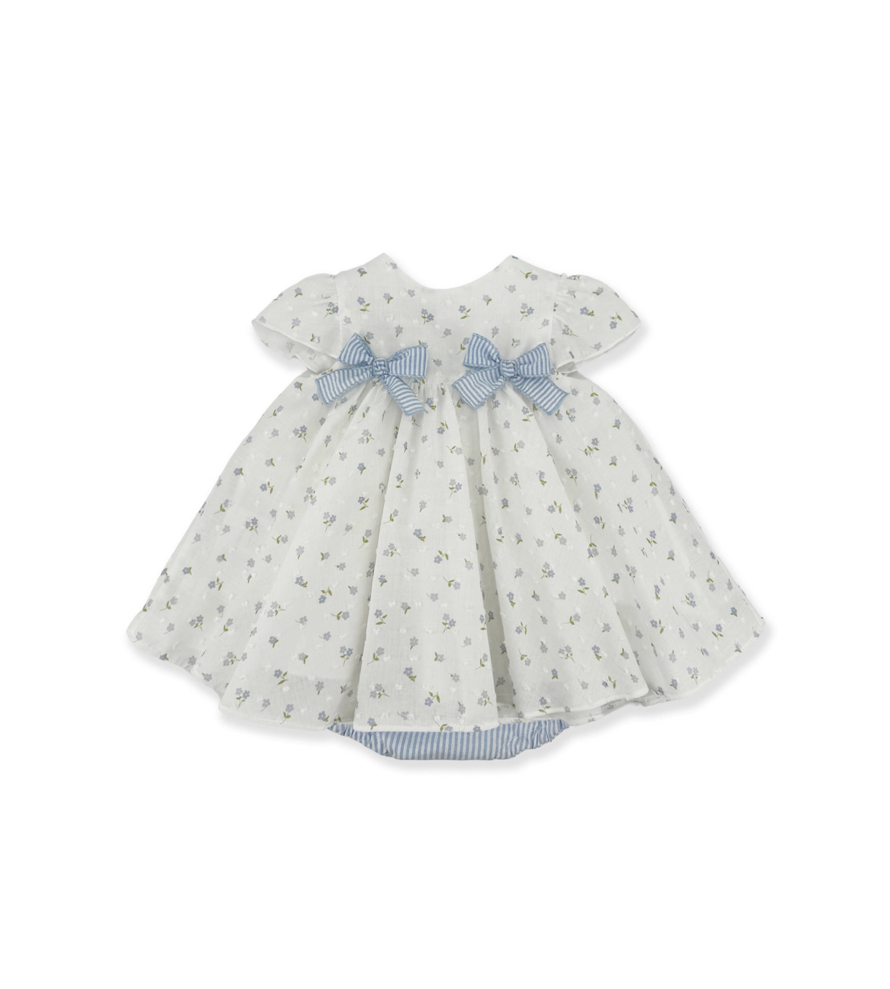 WHITE SET WITH BLUE FLOWERS