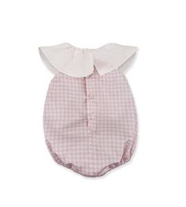 PINK VICHY ROMPER