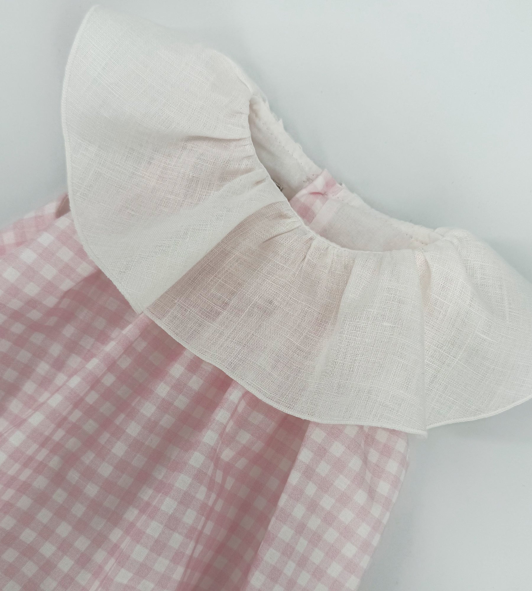 PINK VICHY ROMPER