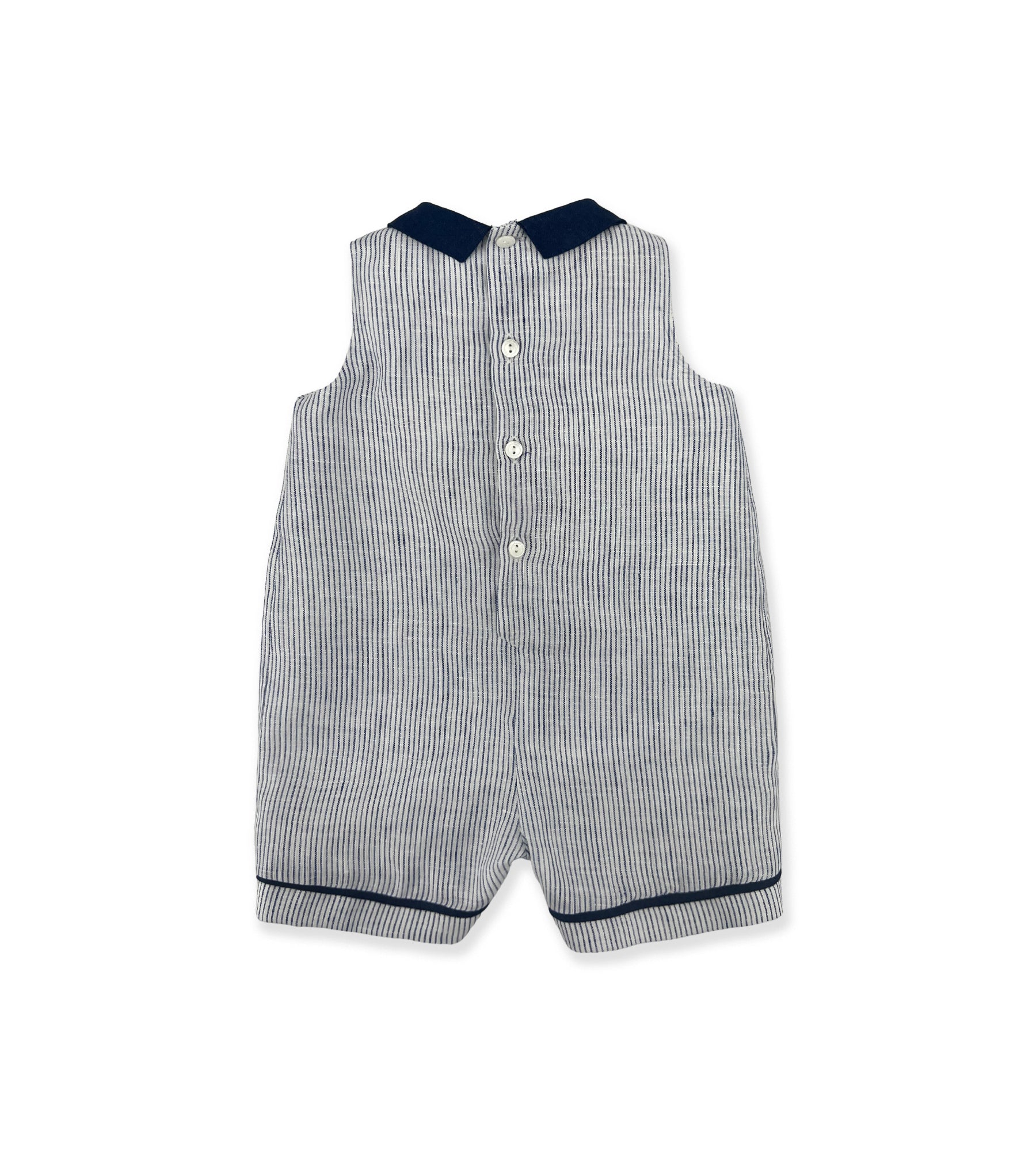 BLUE STRIPED ROMPER