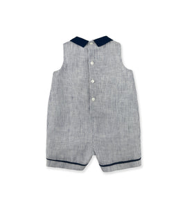 BLUE STRIPED ROMPER