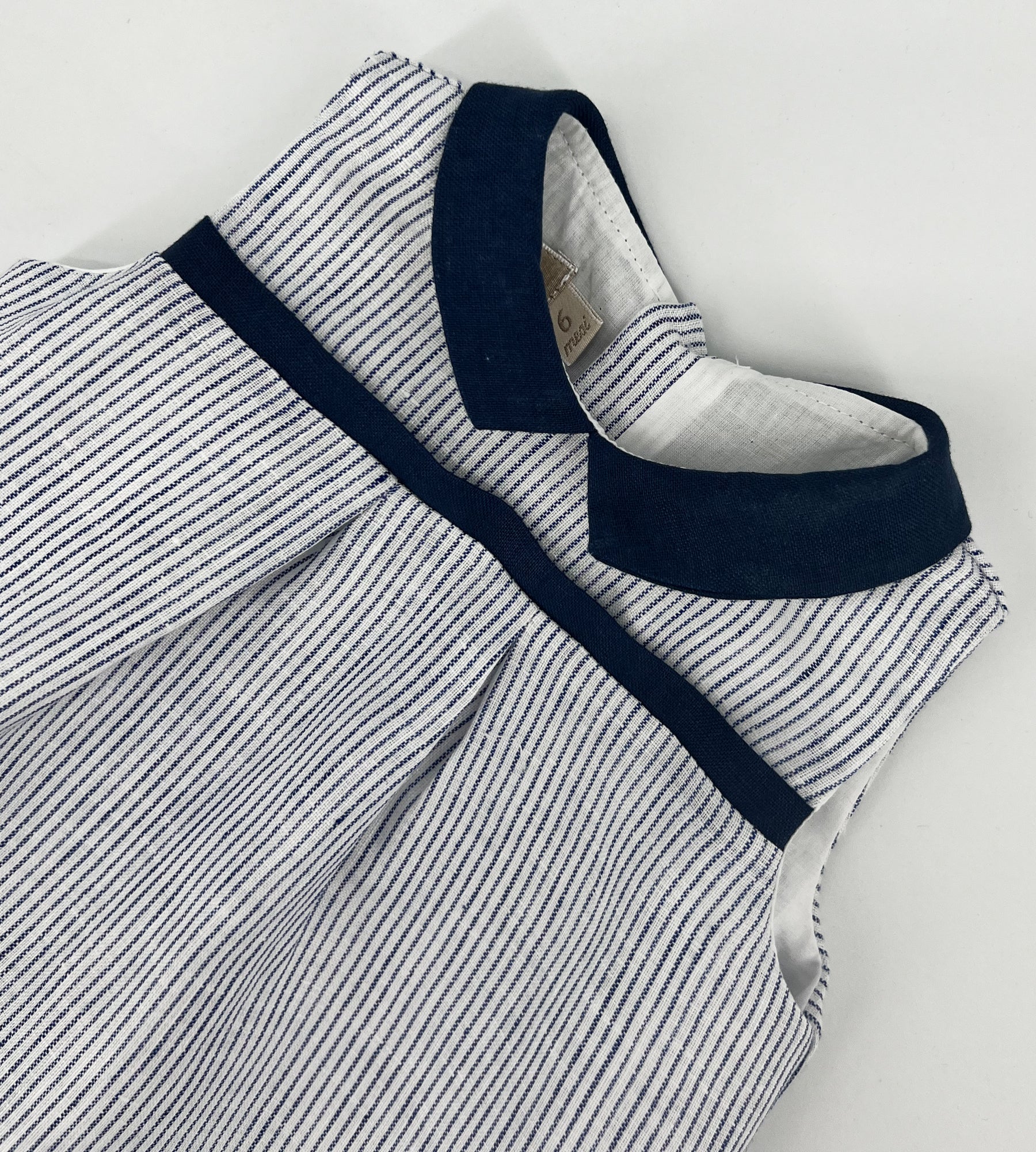 BLUE STRIPED ROMPER