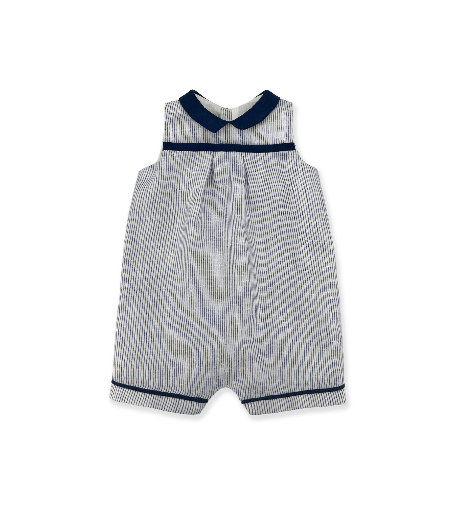 BLUE STRIPED ROMPER