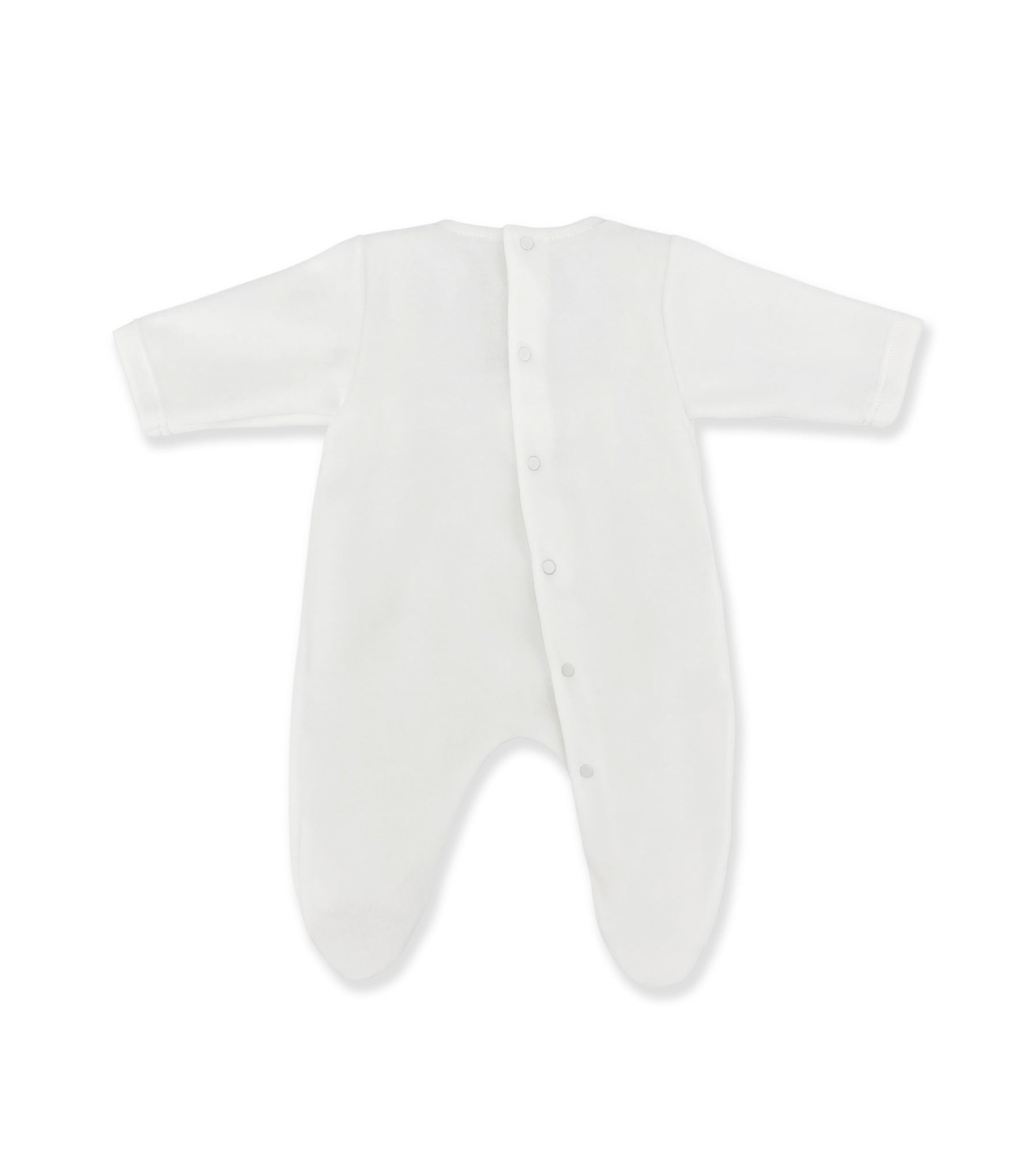 WHITE AND BLUE ONESIE