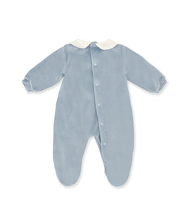 TUTINA AZZURRA CON RICAMO