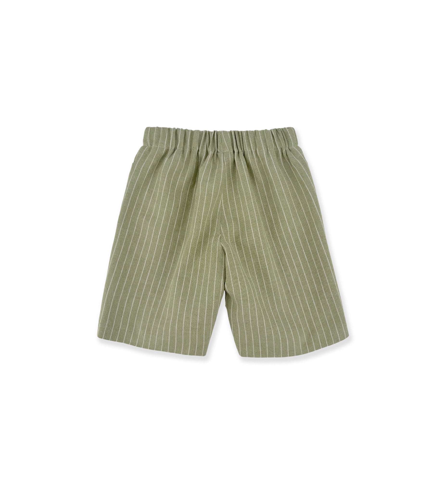 BERMUDA VERDE A RIGHE