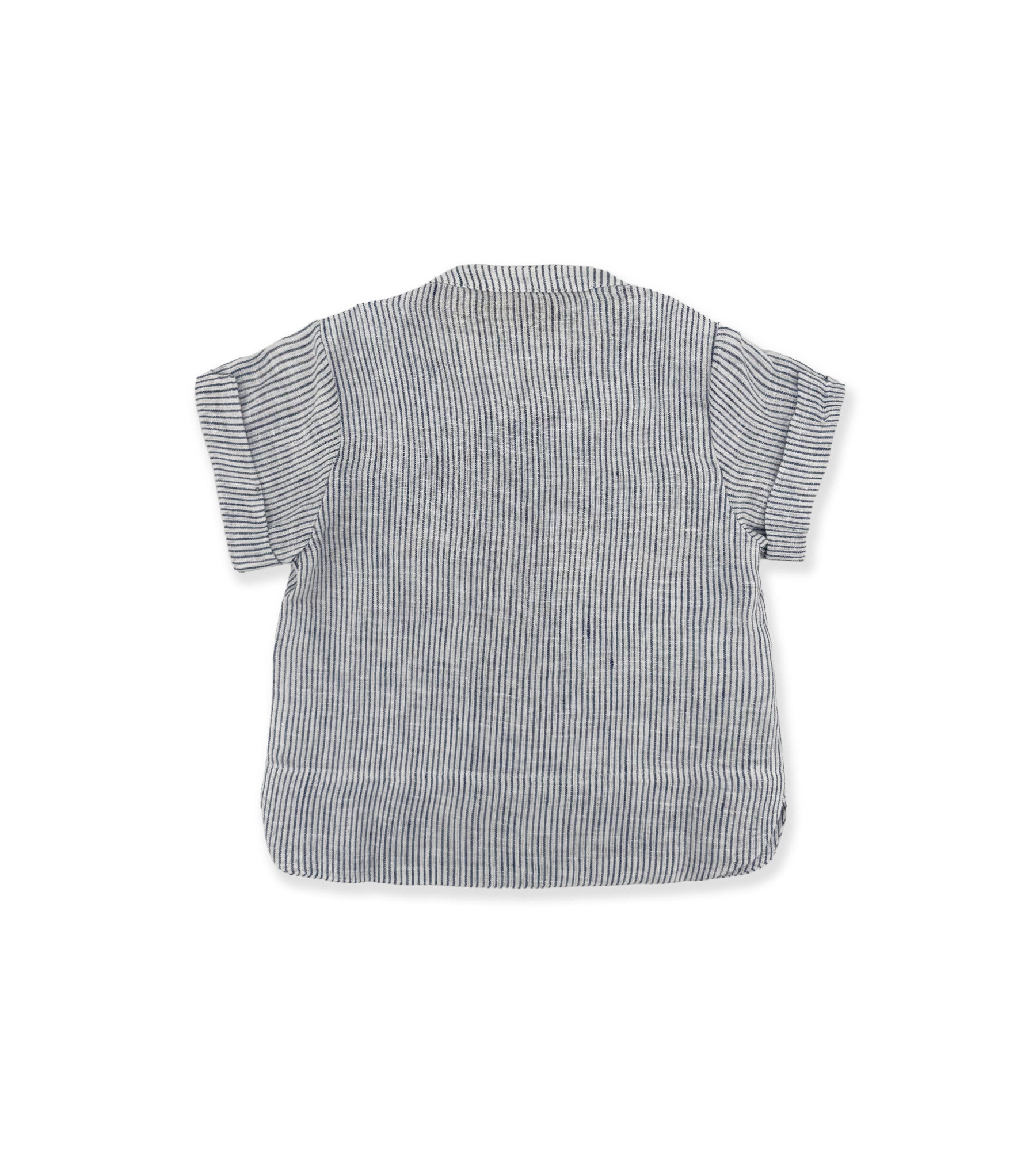 CAMICIA RIGHE BIANCHE E BLU