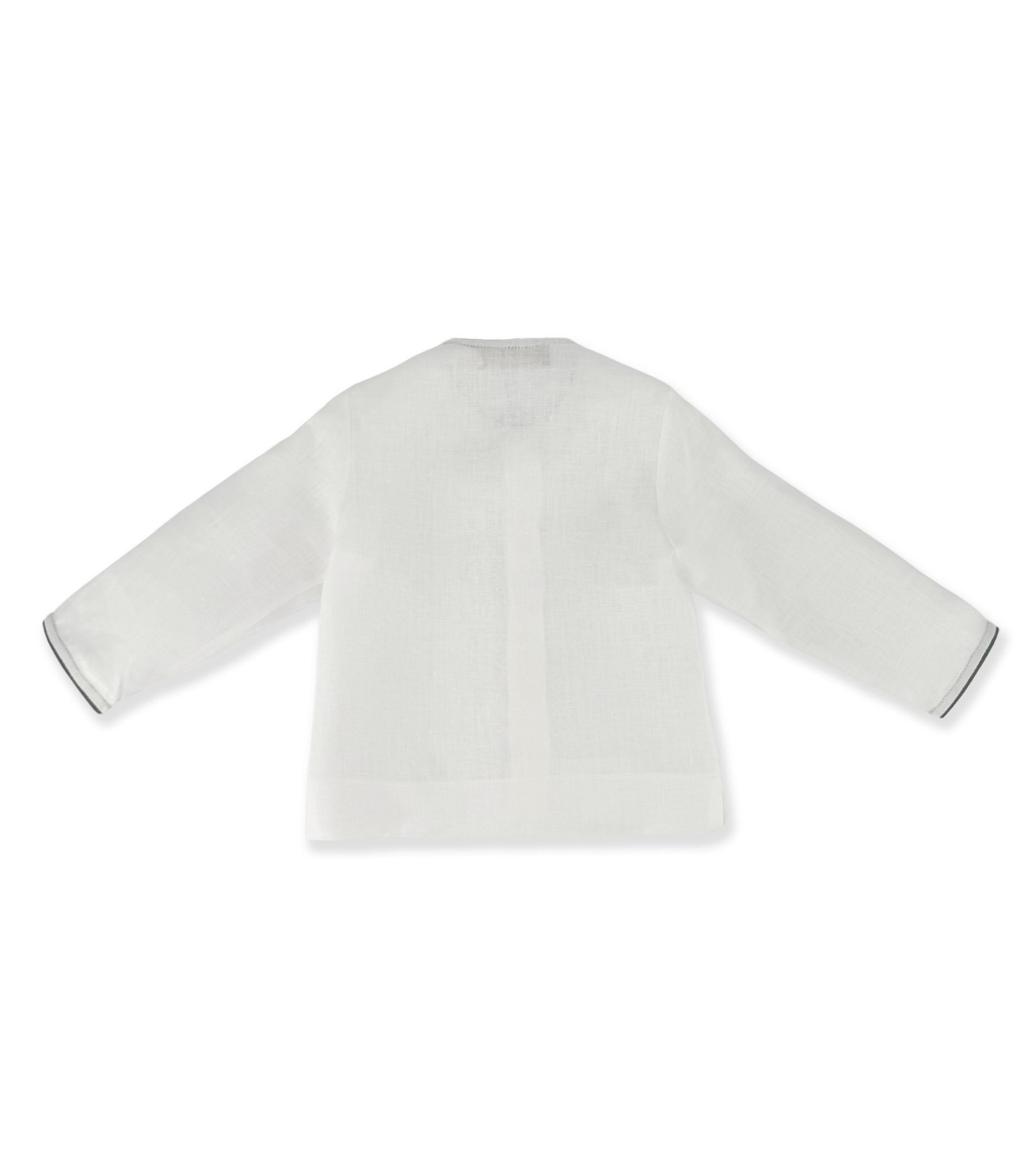 WHITE LINEN SHIRT WITH PROFILES