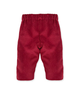 PANTALONE A COSTINE ROSSO