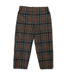 BROWN AND TURQUOISE SCOTTISH TROUSERS