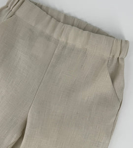 PANTALONE LINO BEIGE