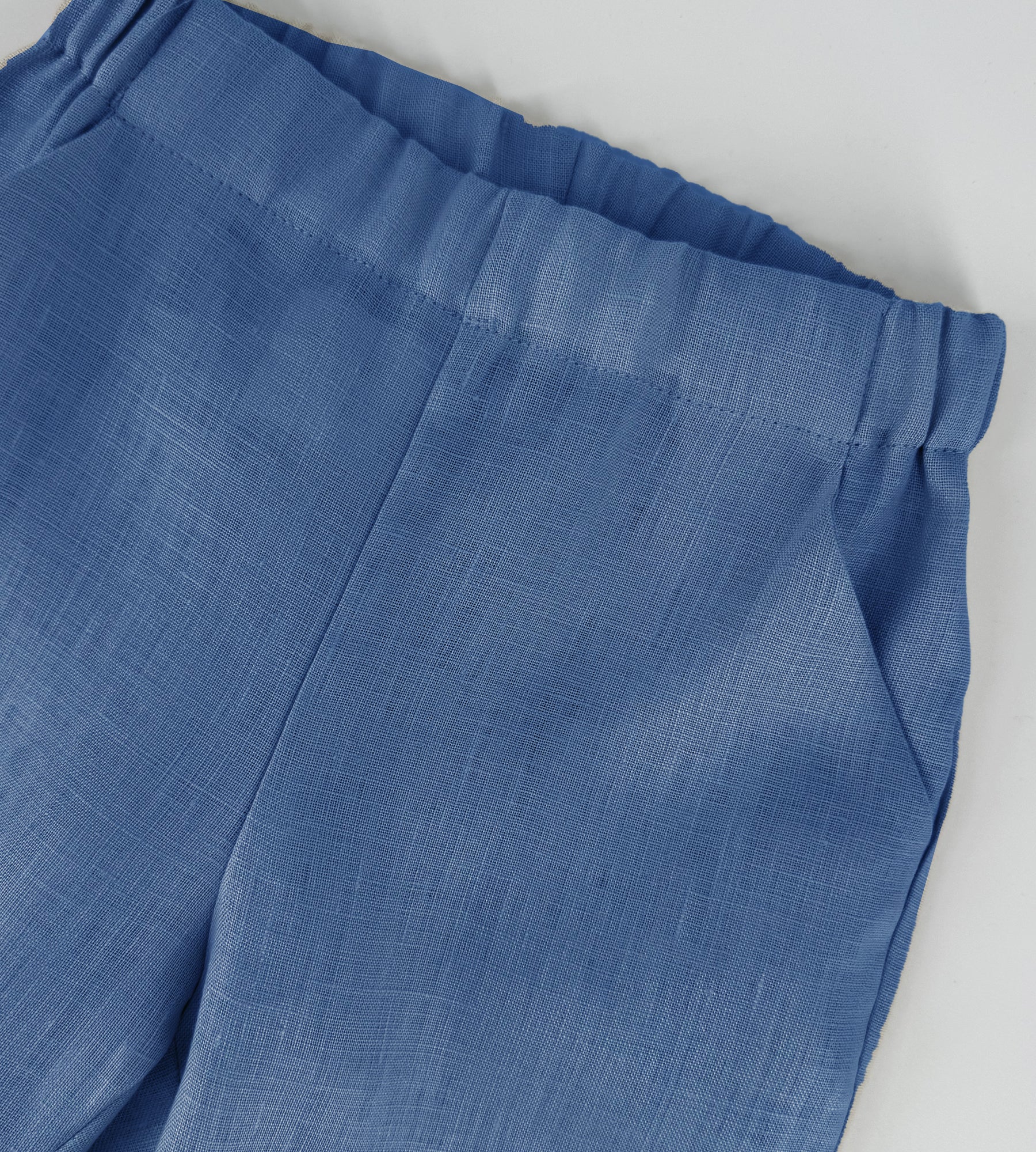 LIGHT BLUE LINEN PANTS