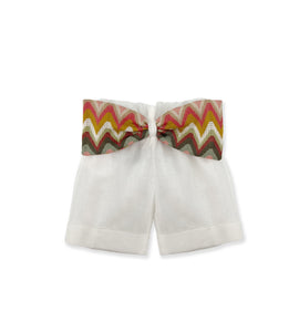 MULTICOLORED BOW SHORTS
