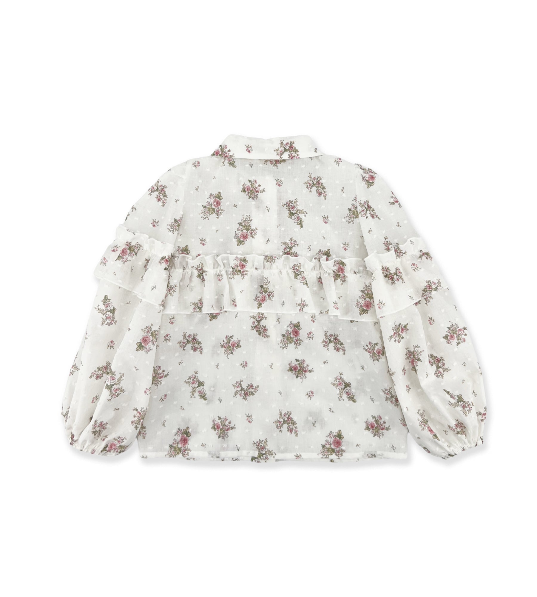 CAMICIA A FIORI ROSA