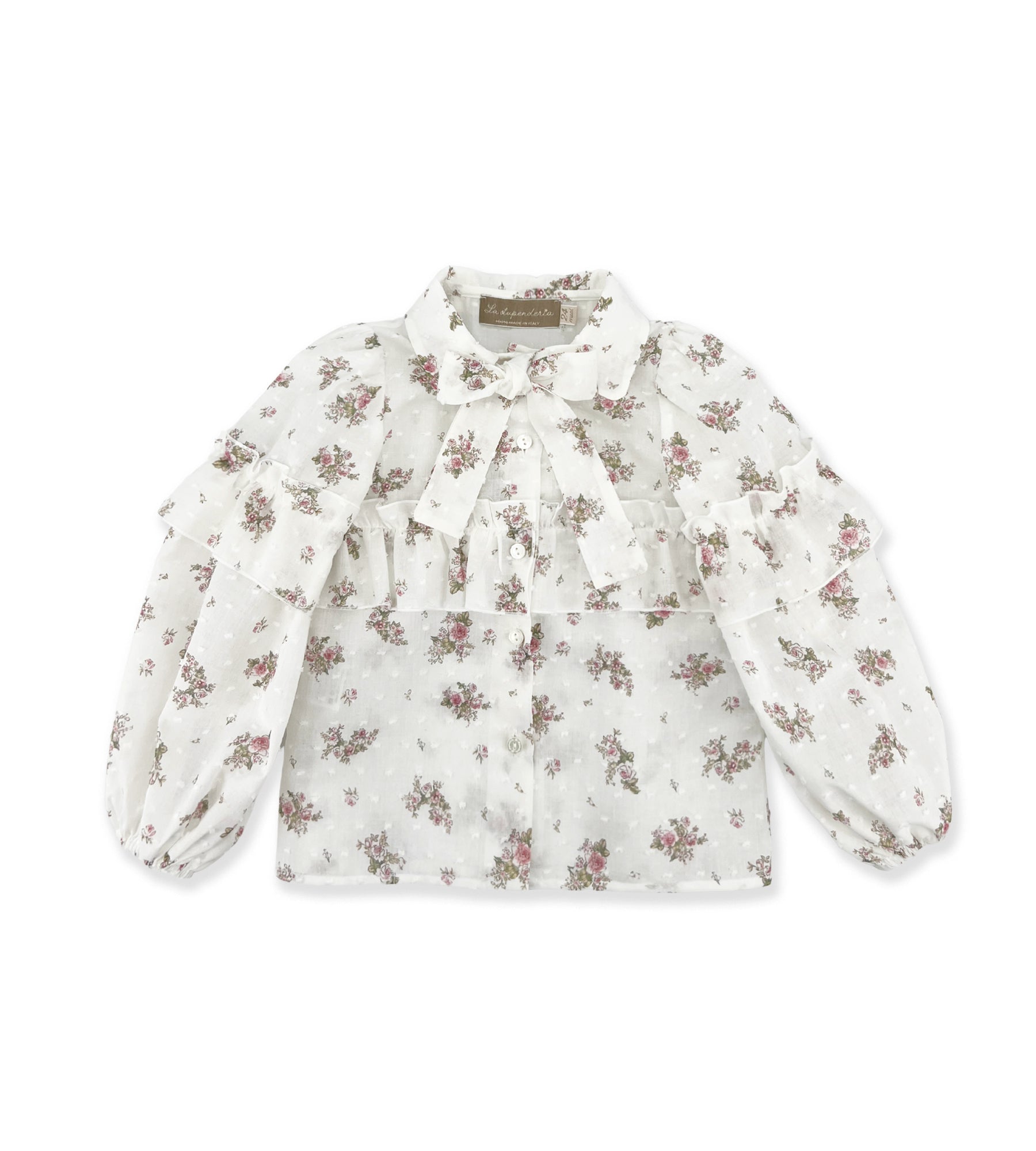 CAMICIA A FIORI ROSA