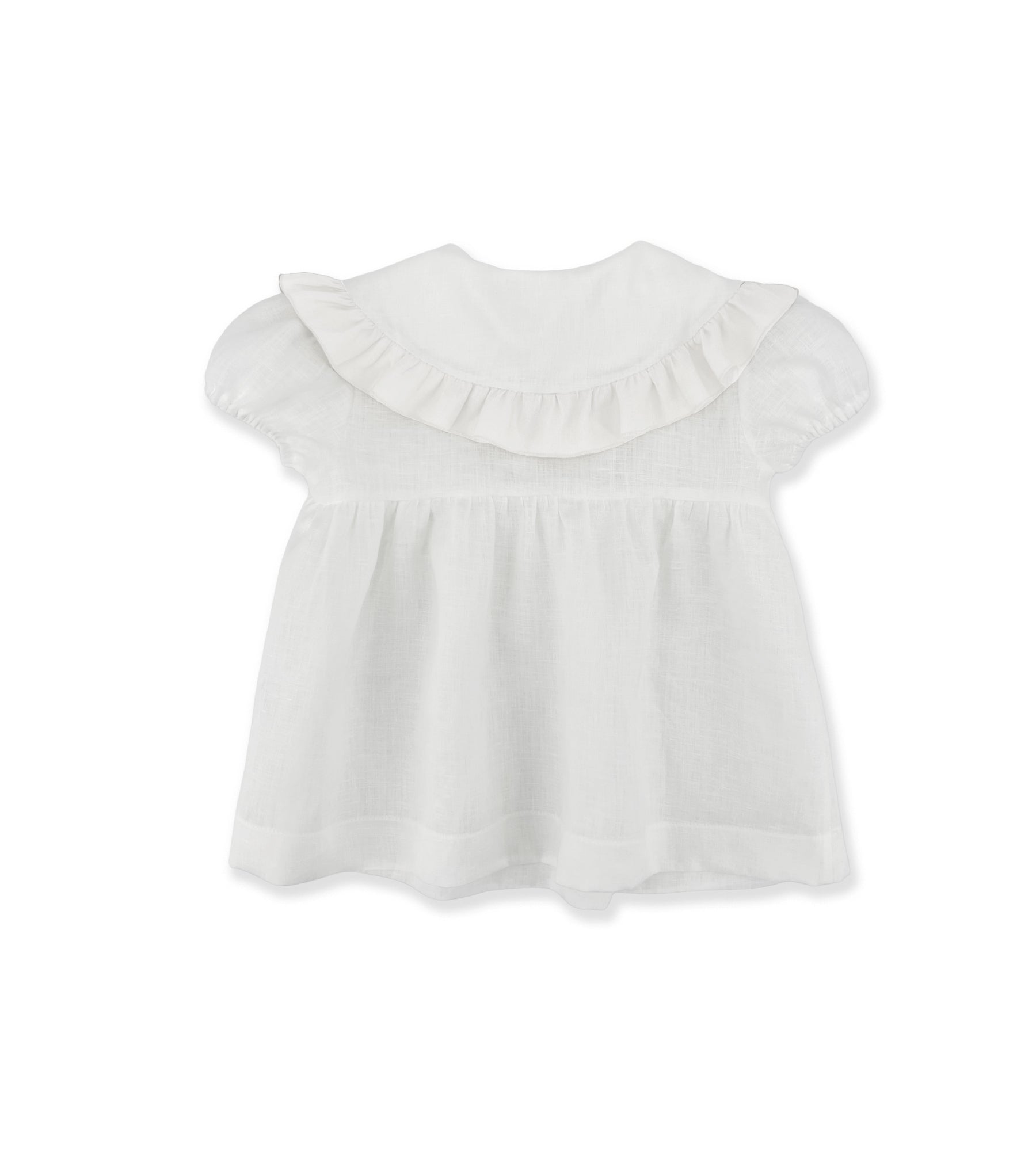 WHITE LINEN BLOUSE