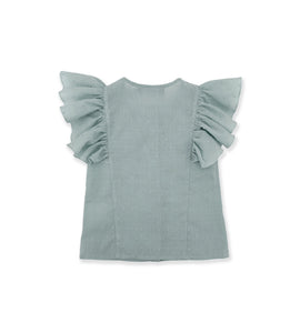 CAMICIA IN PLUMETIS AZZURRO