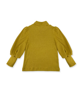 OCHER ELASTIC SWEATER
