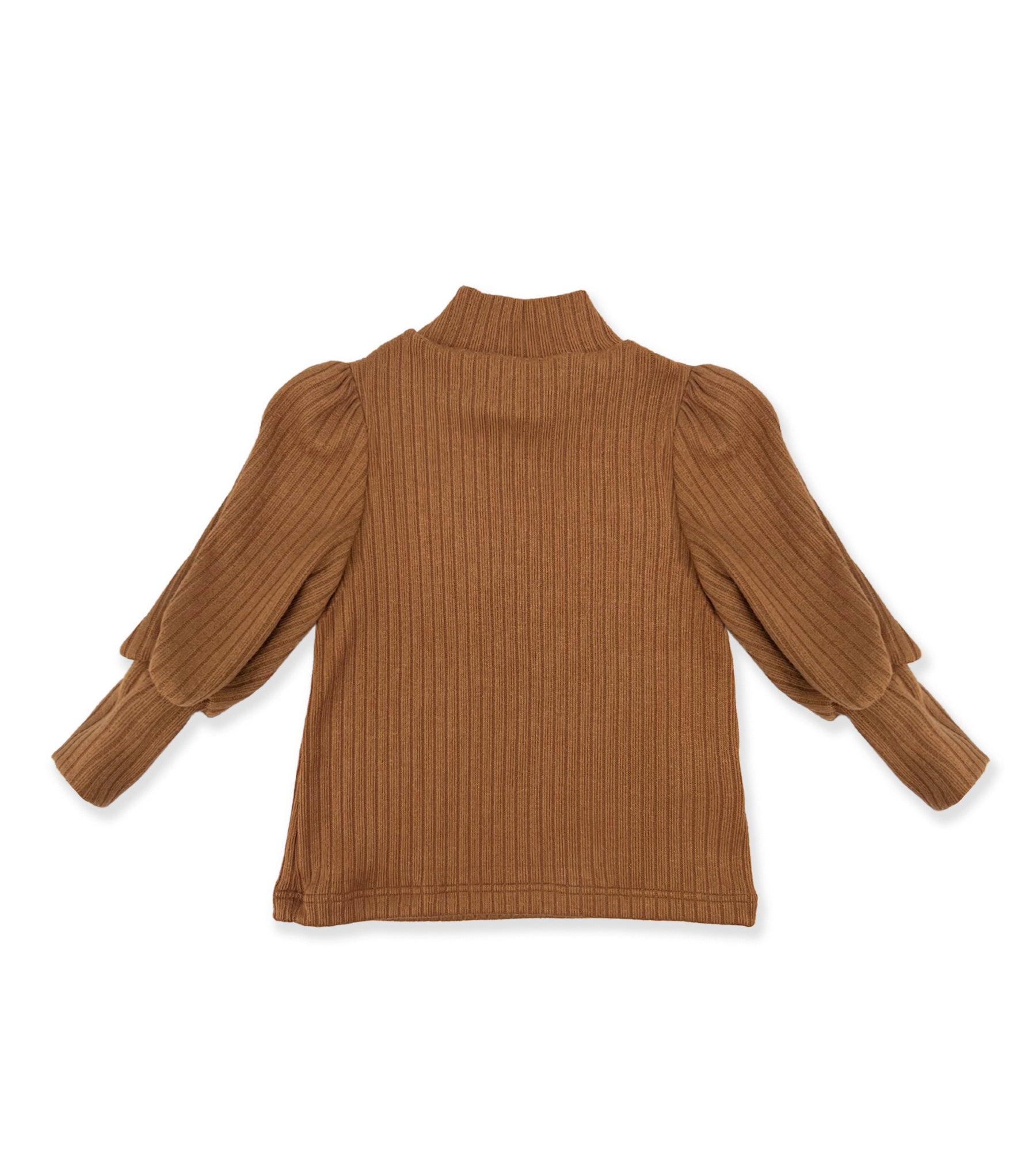 CAMEL ELASTIC SWEATER