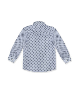 CAMICIA QUADRIFOGLI BLU