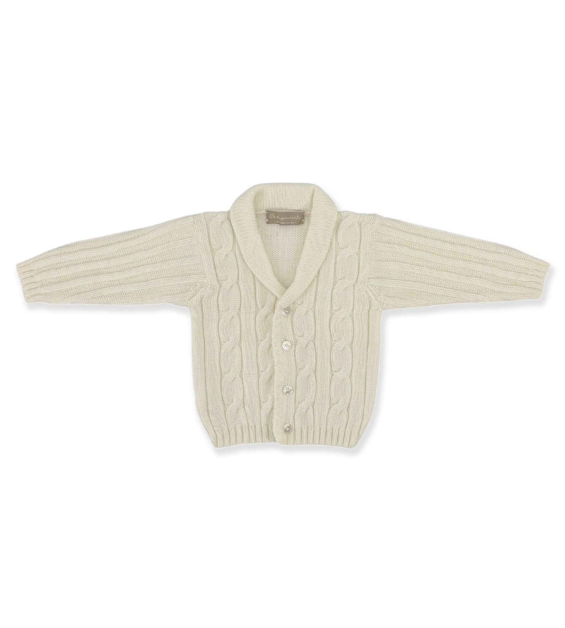 CARDIGAN CON SCIALLE BIANCO