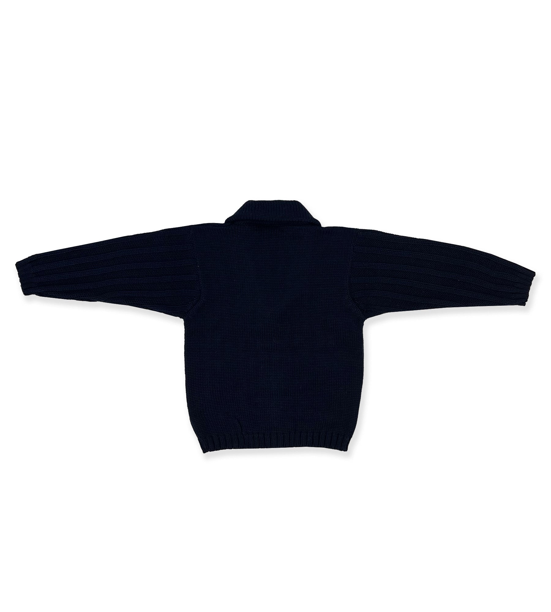 CARDIGAN WITH NAVY SHAWL